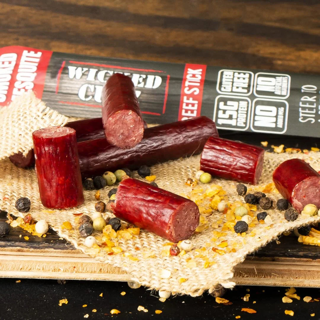 Beef Jerky Sticks, 1.5 oz, 48-Pack Q391
