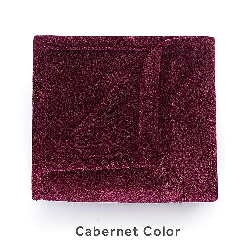 Emerald Electric Heated Throw Blanket, 50" x 60", 4 Heat Settings, Machine Washable C9793