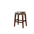 Brown Cow Print Walnut Bar Stool V738
