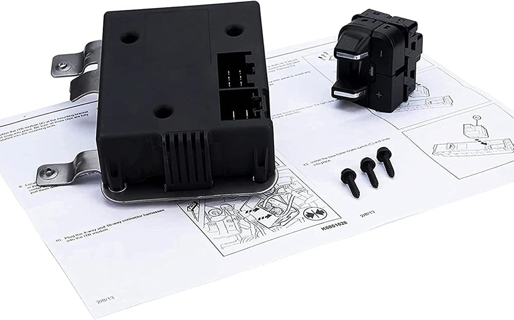 Integrated Electronic Trailer Brake Controller with Switch, Bracket, Module and Hardware Q197355