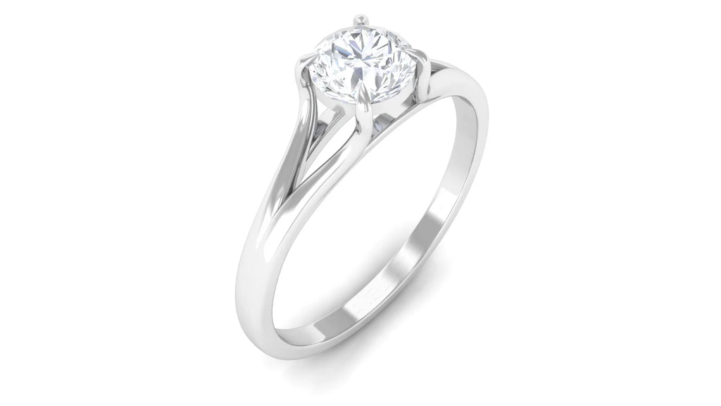 925 Sterling Silver Lab Grown Diamond Solitaire Ring S2424