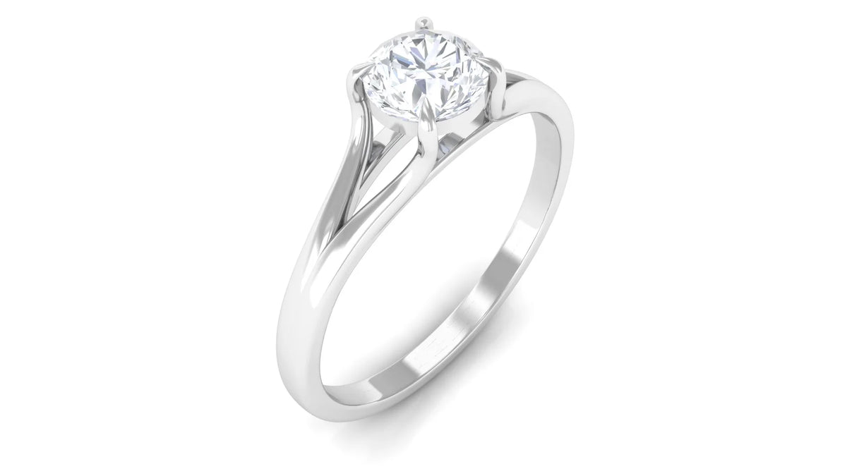 925 Sterling Silver Lab Grown Diamond Solitaire Ring S2424
