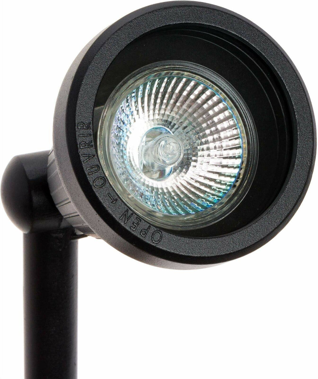 Black 6 Pack Low Voltage Cast Aluminum Spotlight H168