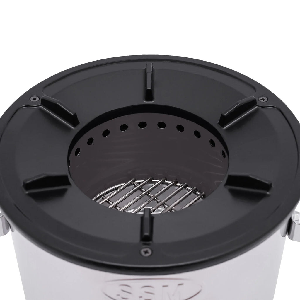 Portable Wood Burning Rocket Stove with Adjustable Firepower Stainless Steel I623235