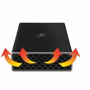Black USB 3.0 Dual SATA SSD/HDD Raid Enclosure Z7710