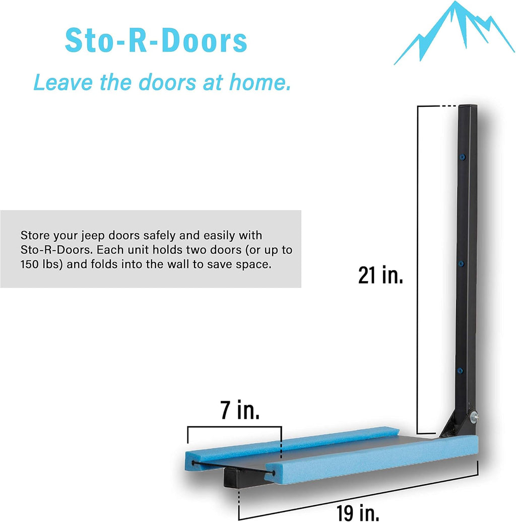 Wall Mounted Door Storage Racks Pack of 2 J4377