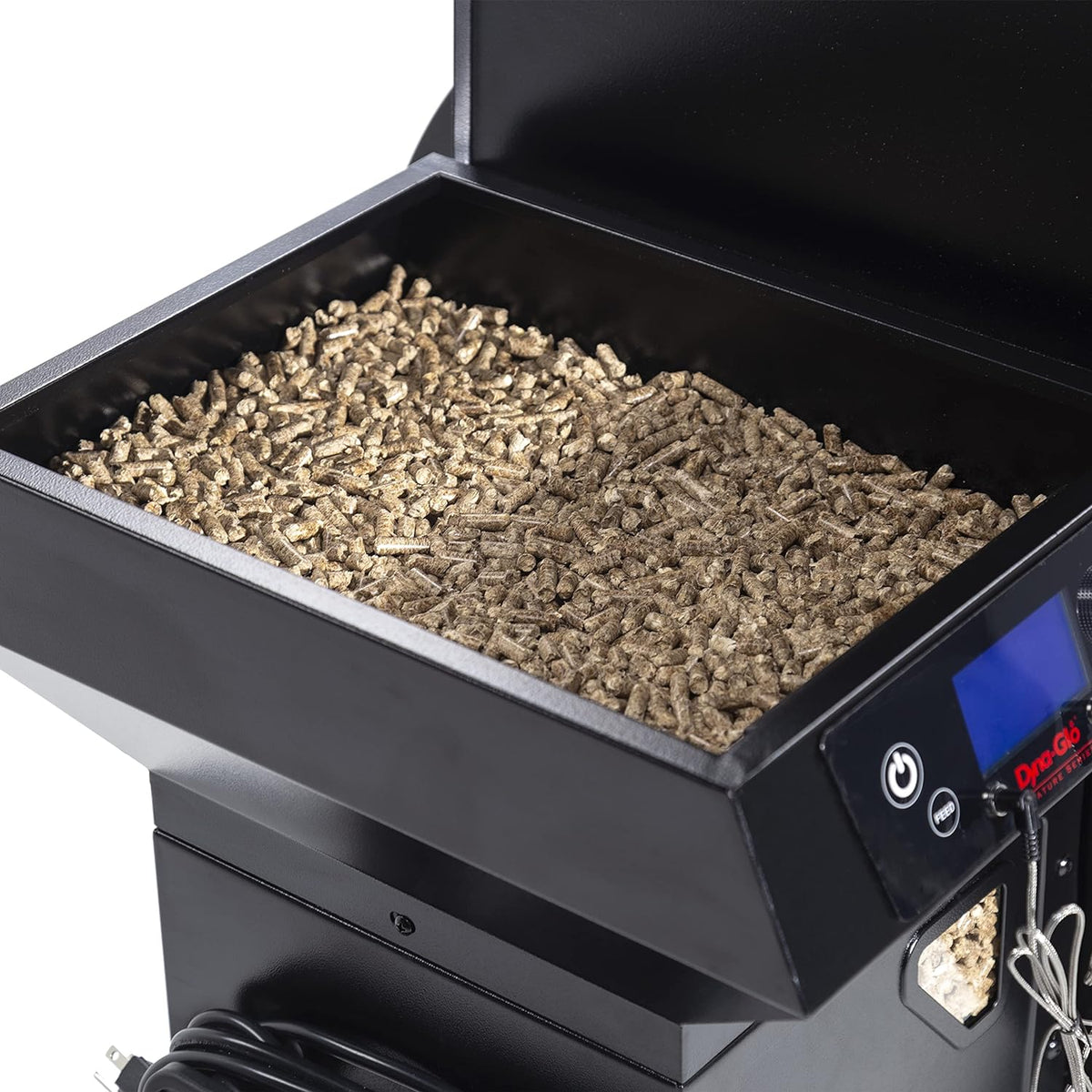 Black/red Wood Grill Pellet Grill & Smoker with Cabinet V44190