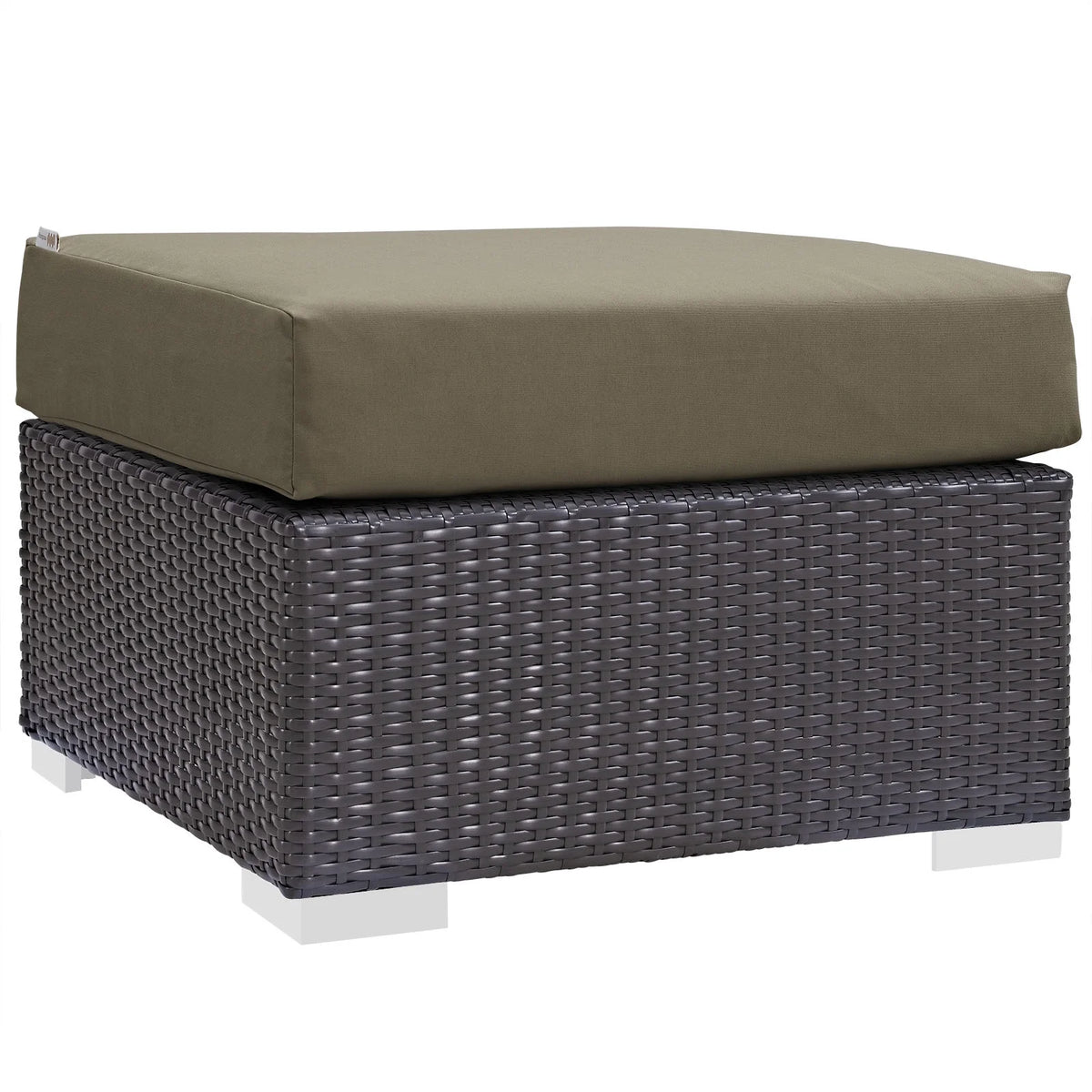 Brown Rattan 10 PCS Sectional Sofa Set W36439