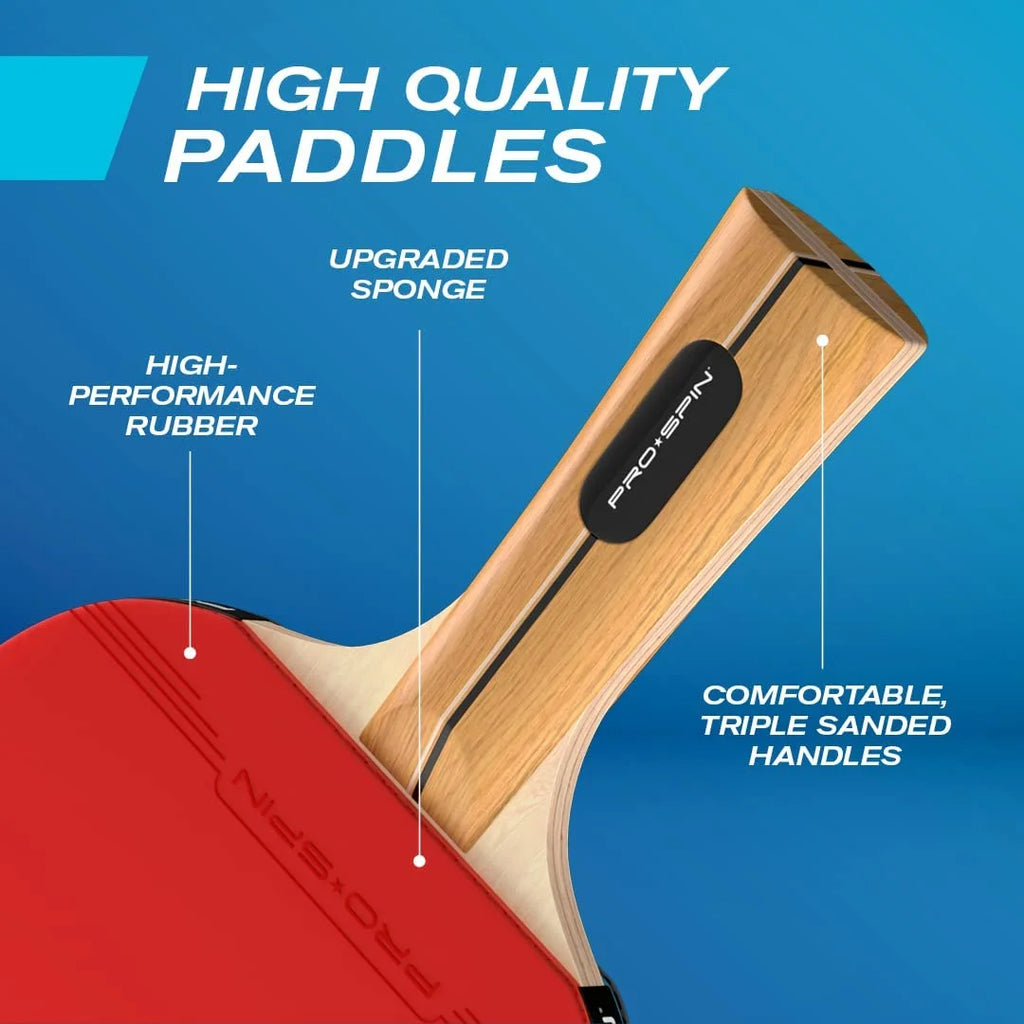 Portable Ping Pong Set with Retractable Net, 4-Player Set N8367