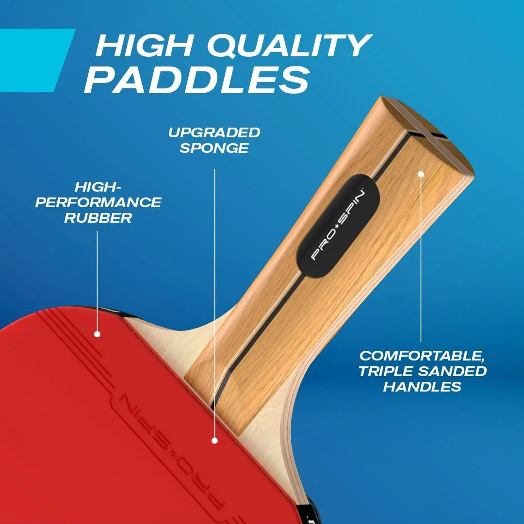 Portable Ping Pong Set with Retractable Net, 4-Player Set N8367