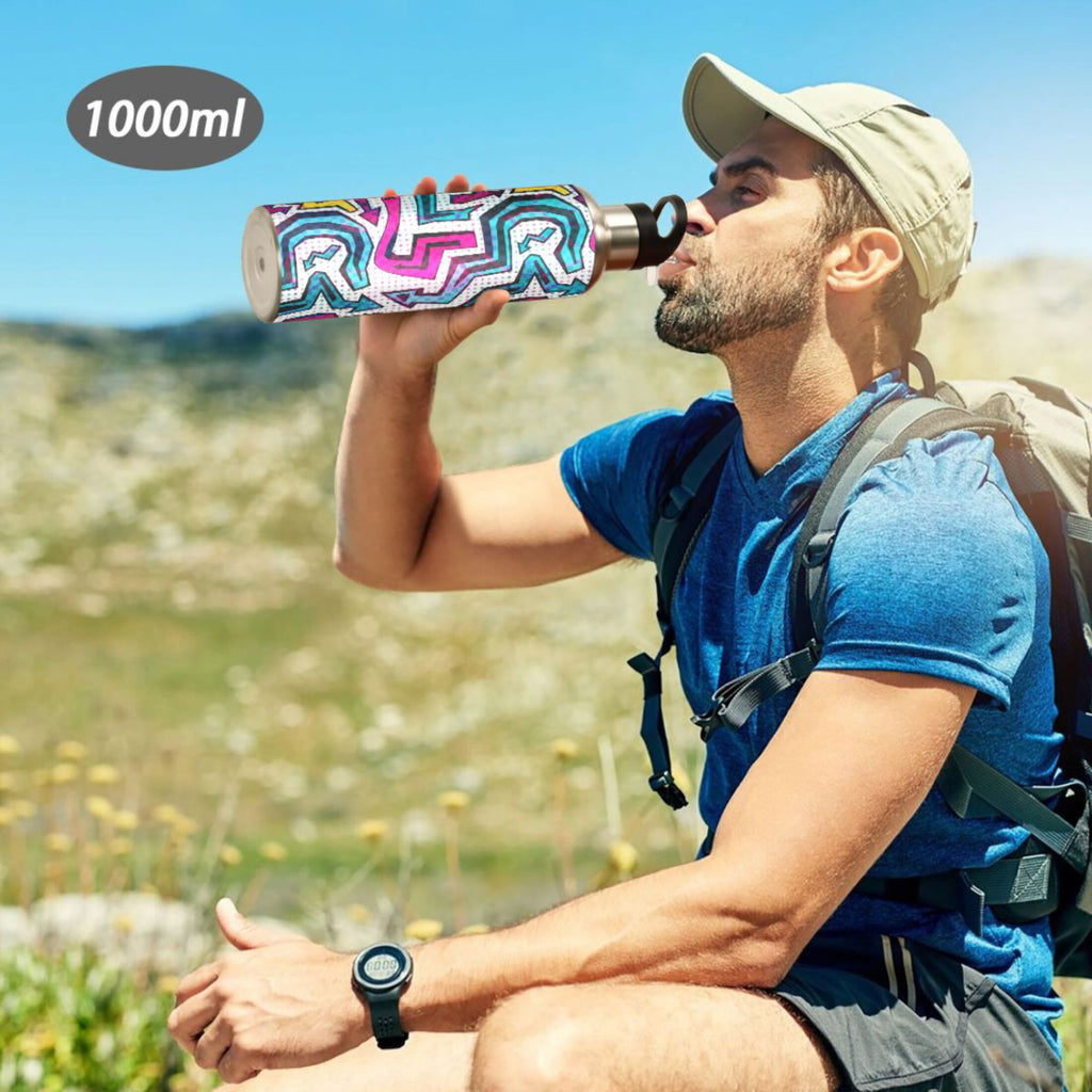 Stainless Steel Insulated Water Bottle with Straw Lid J454896