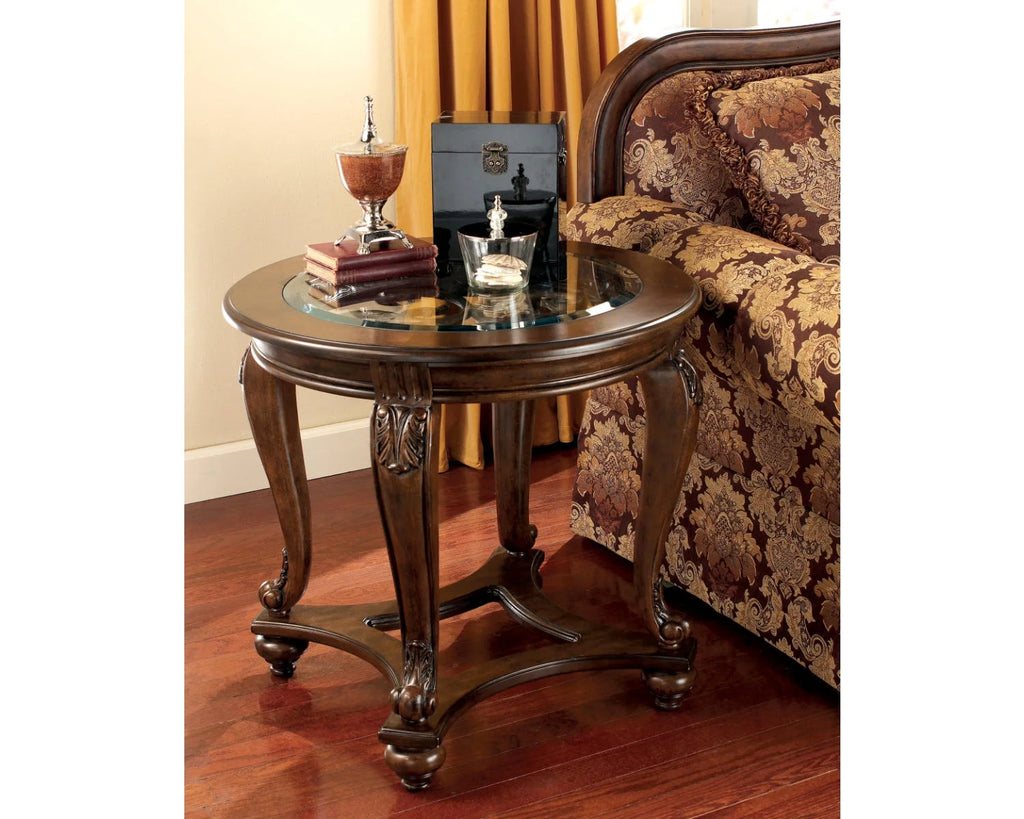 Dark Brown End Table E55384