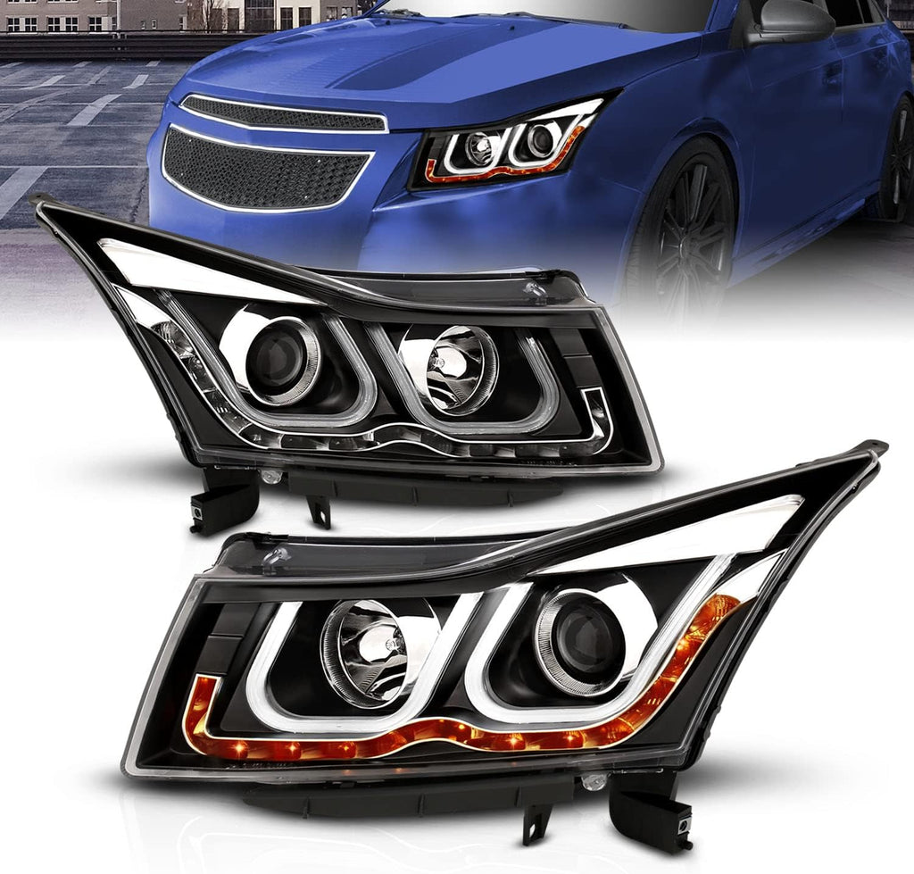 Black Projector Headlights Bar Style W252723