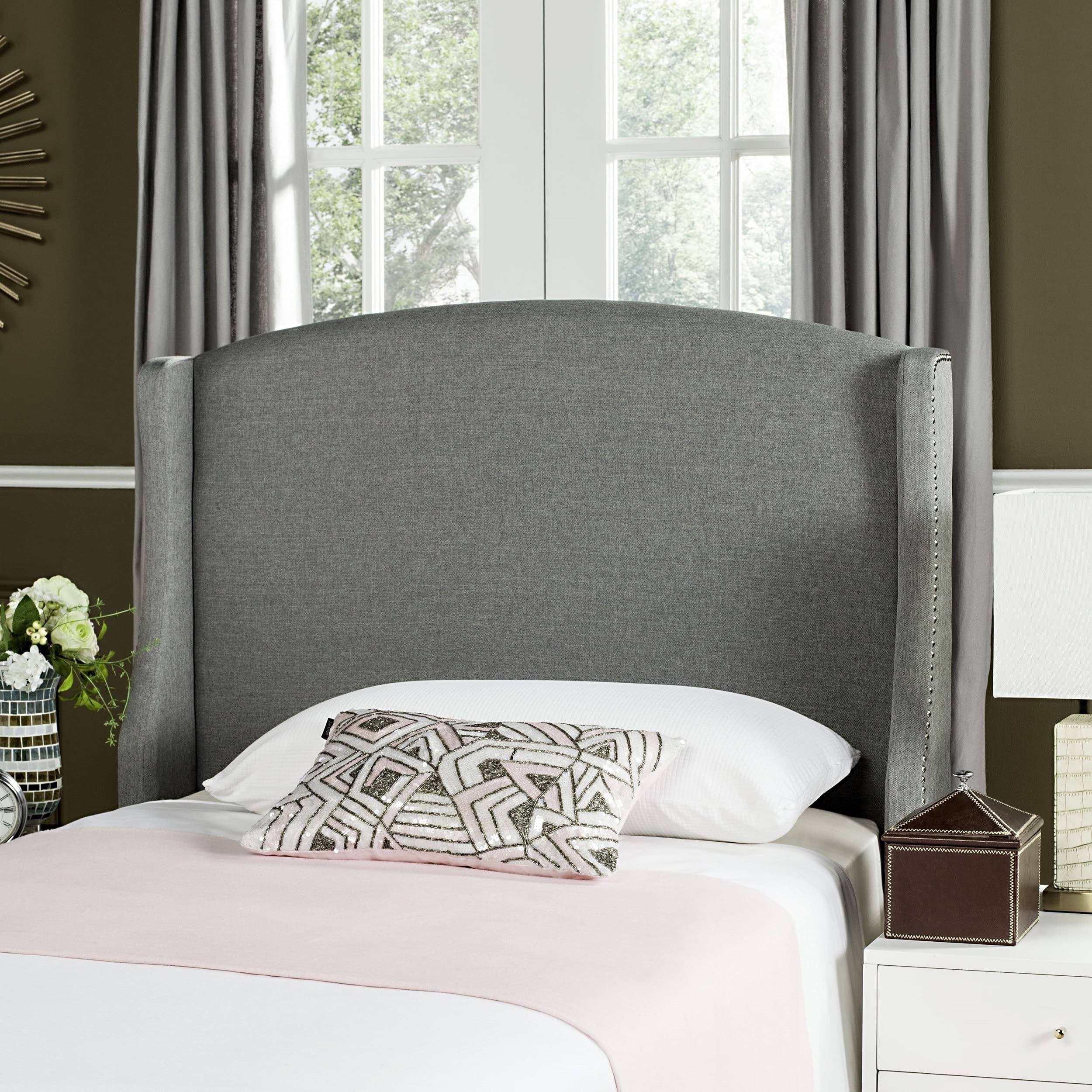 Grey Twin Linen Headboard M184947