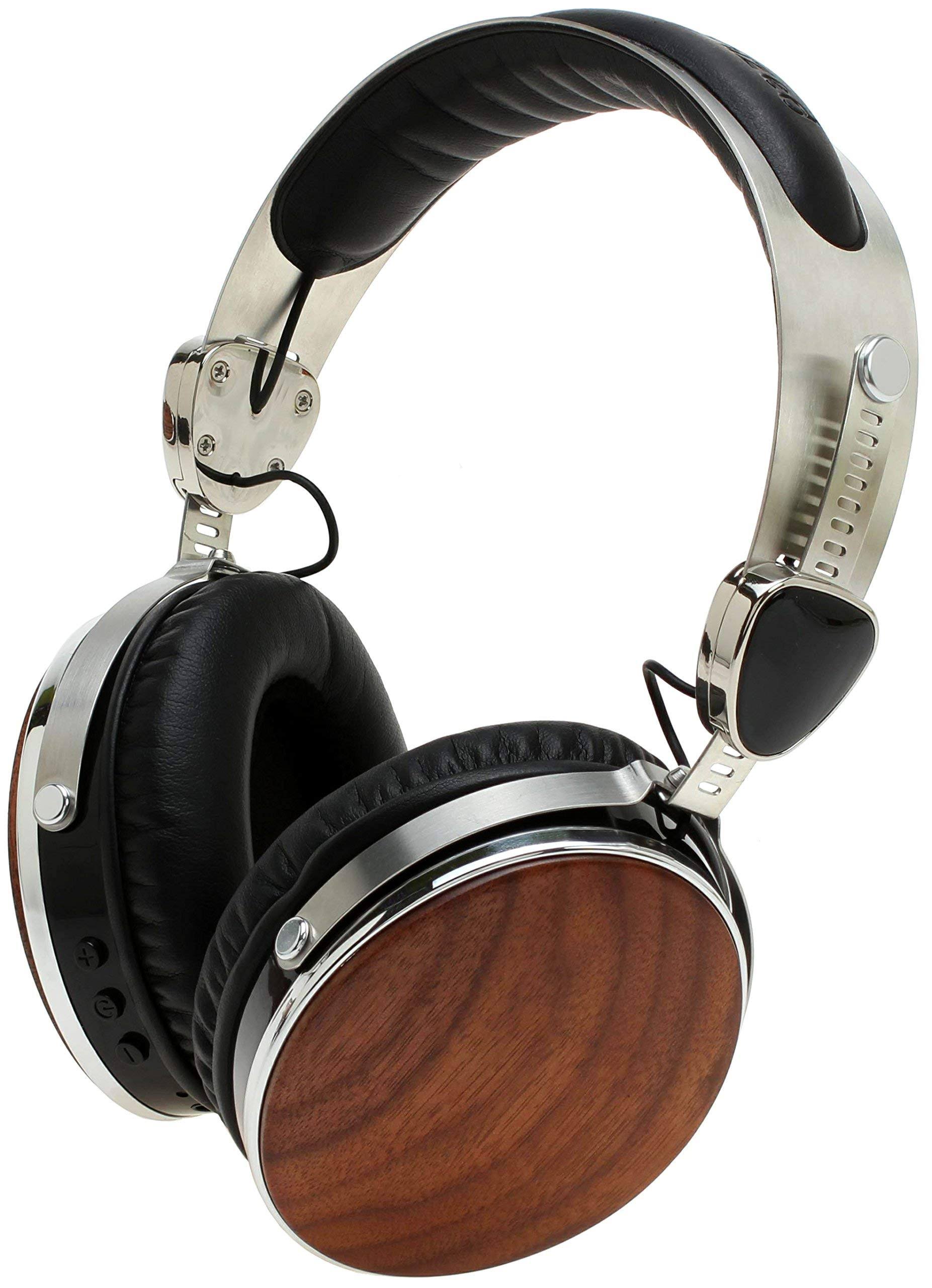 Walnut Bluetooth Wireless Headphones with 3.5mm Cable K30143