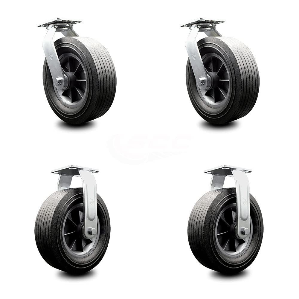 10 Inch Swivel Caster with Semi-Pneumatic Wheel P164