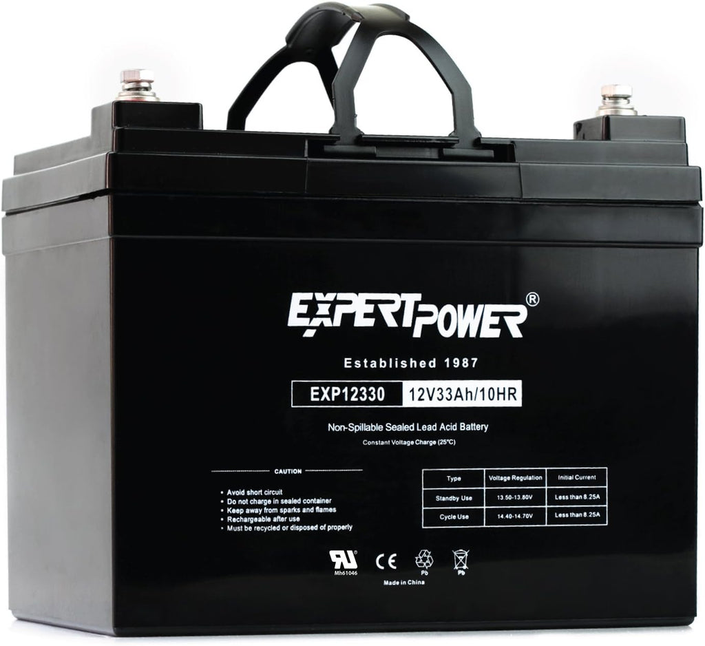 12v 33ah Rechargeable Deep Cycle Battery Pack of 2 N78483