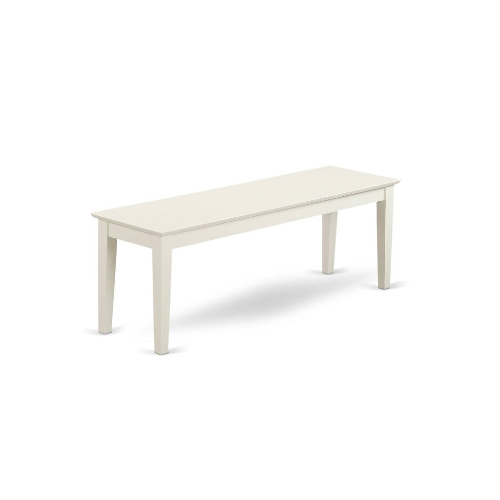 5 Piece Dining Set with Table, 2 Chairs, and 2 Benches in Linen White K907