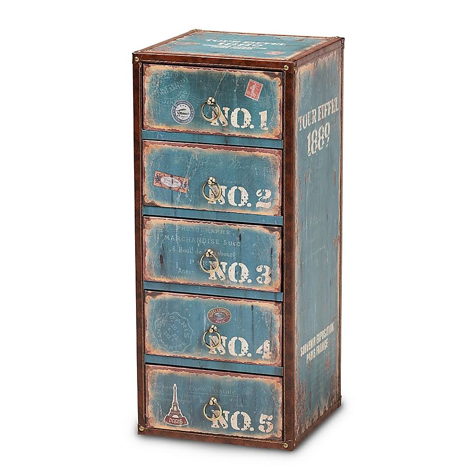 Blue 5-Drawer Cabinet C8933