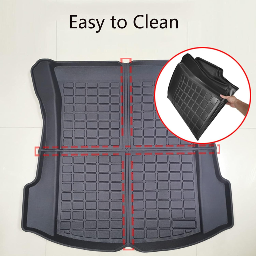 3D Rear Cargo Liner Trunk TPE Waterproof Mat Pack of 2 P834