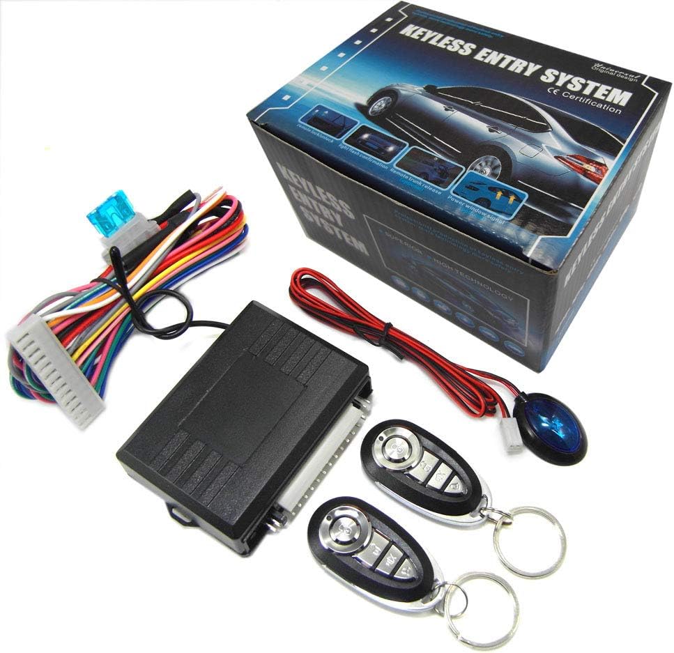 3-Channel 1-Way Car Alarm Keyless Entry System Pack of 2 L97686