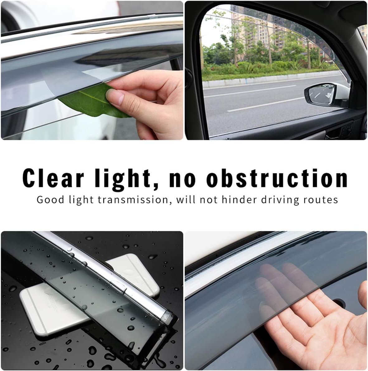 Smoke Side Window Deflectors for Audi Q7 Z395