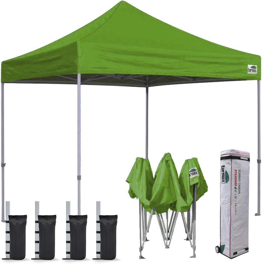 10'x10' Pop Up Canopy Tent with Heavy Duty Roller Bag R21416