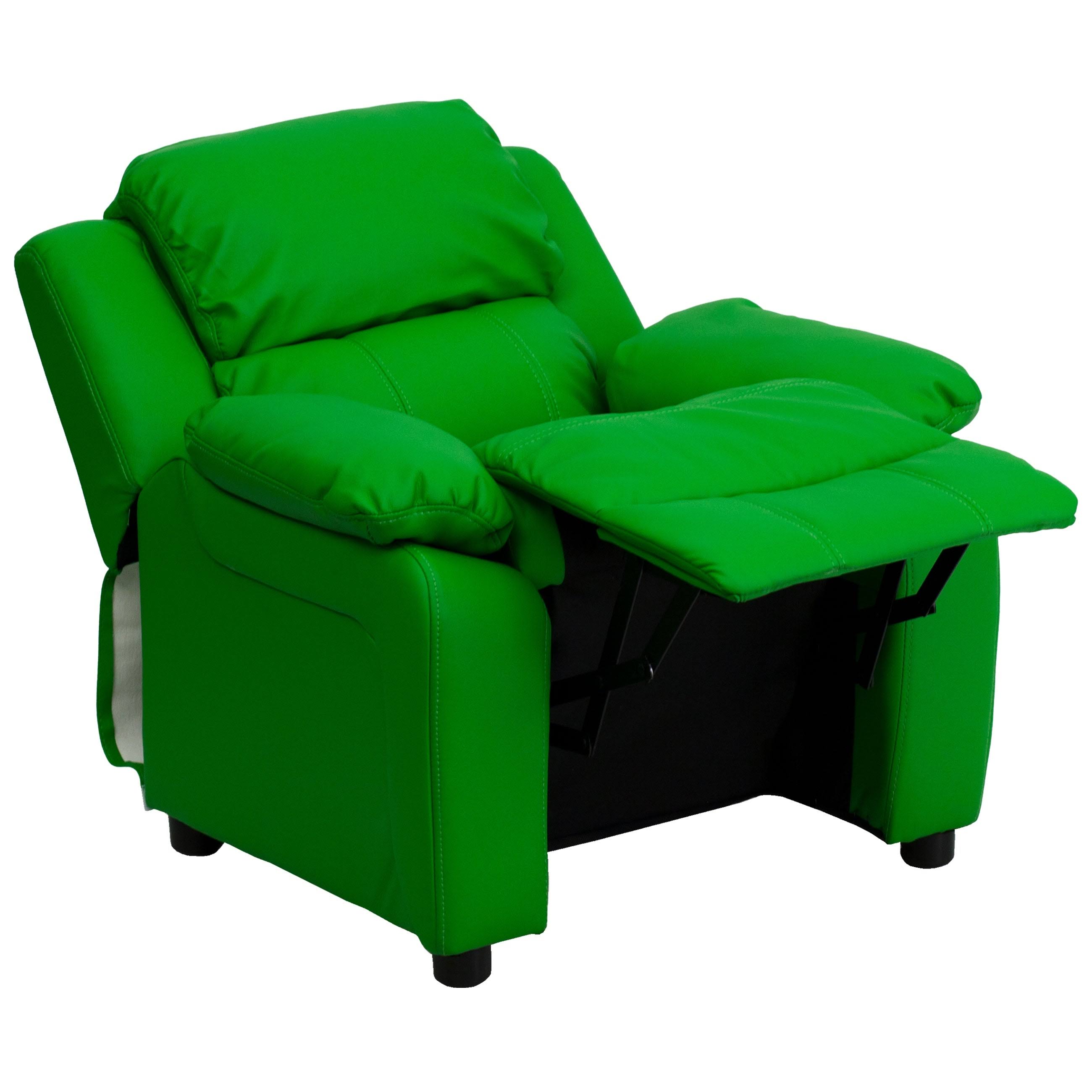 Pink Vinyl Upholstered Recliner P5426
