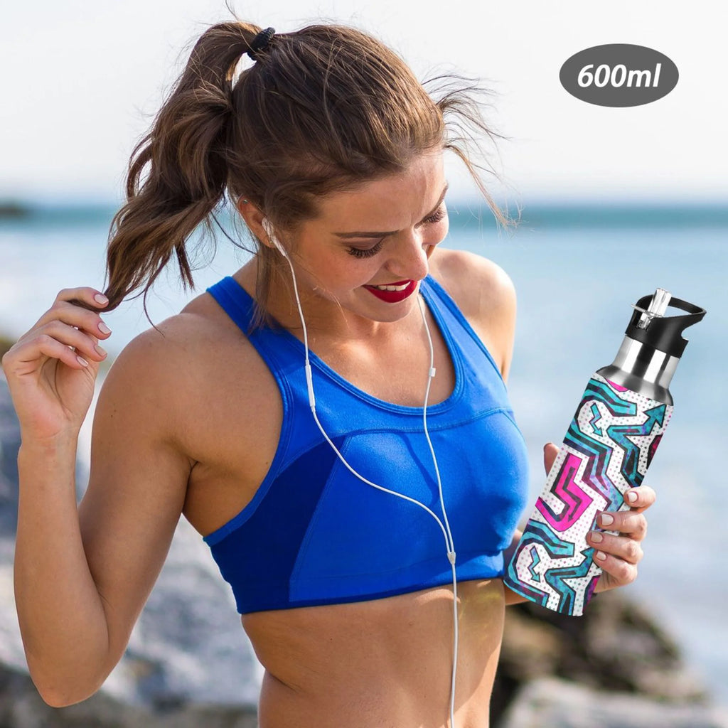 Stainless Steel Insulated Water Bottle with Straw Lid J454896