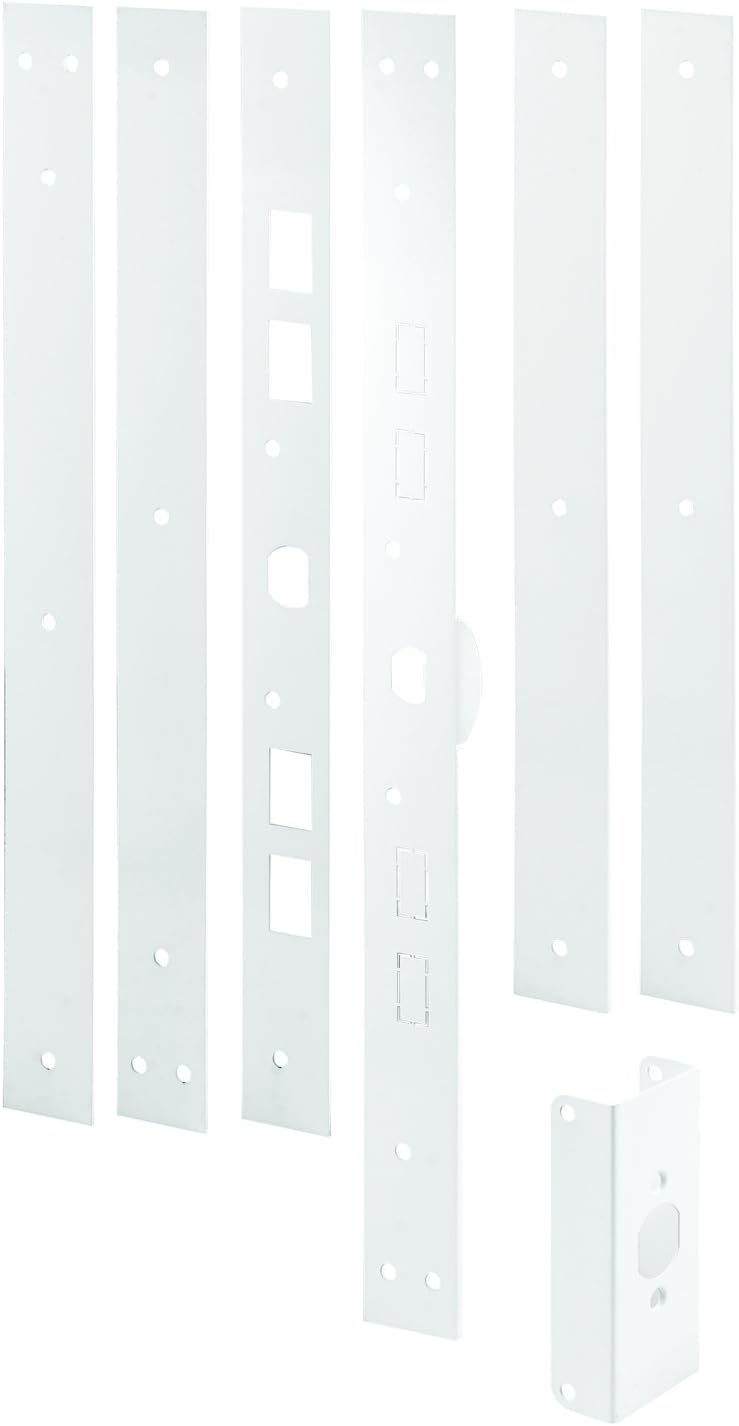 Steel Jamb Repair and Reinforcement Kit, Paintable White Finish, Pack of 2 N760