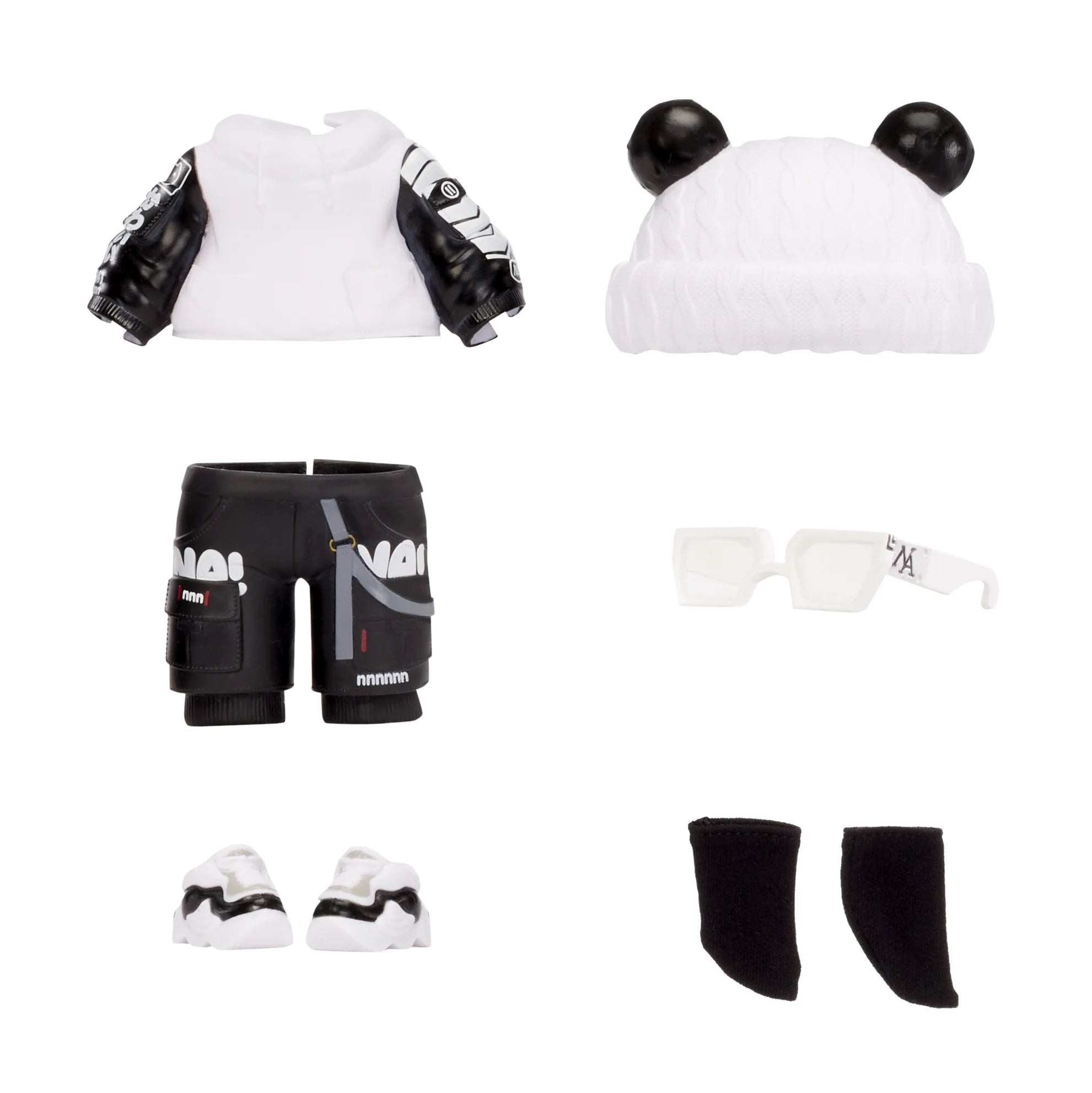Fuzzy Surprise Series 1 Peter Panda 7" Fashion Doll with Beanie, Glasses, Outfit, Shoes K931716