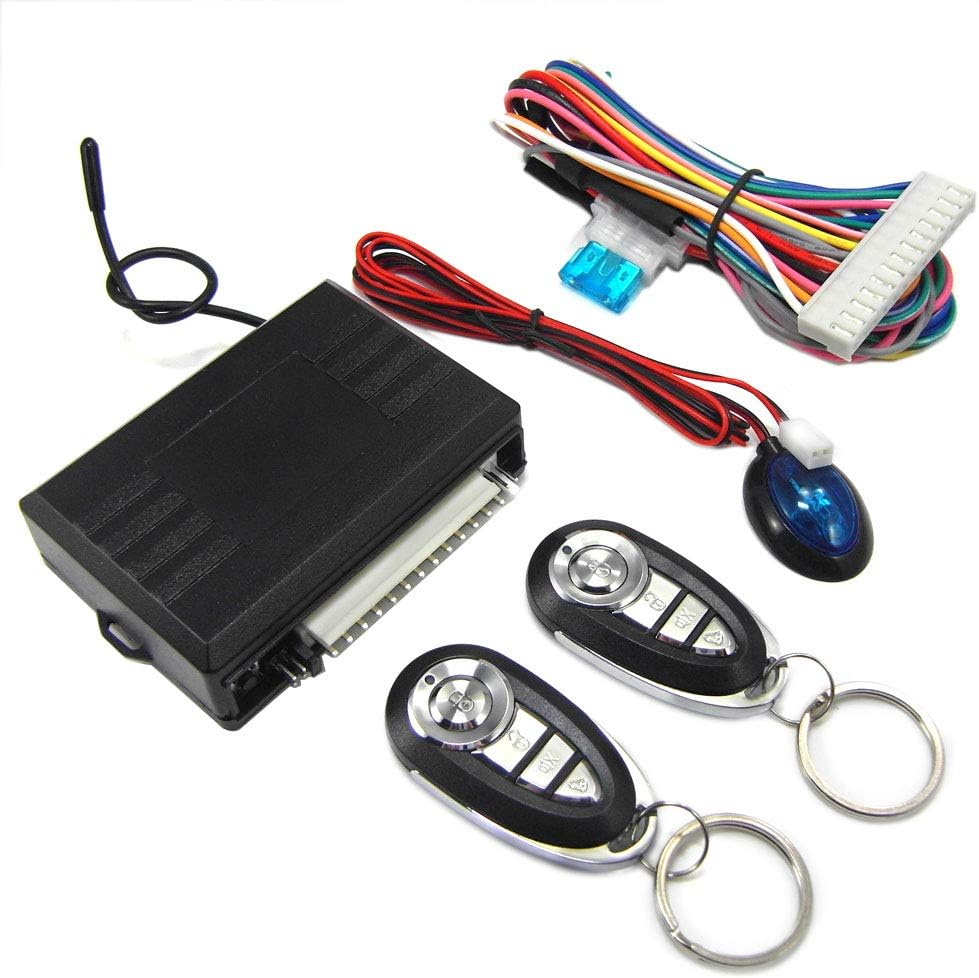 3-Channel 1-Way Car Alarm Keyless Entry System Pack of 2 L97686