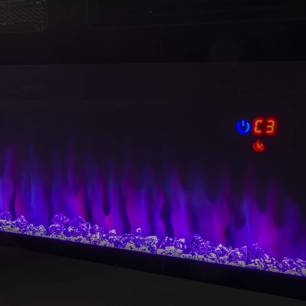 1500W Recessed Electric Fireplace Heater with Remote Control P434810