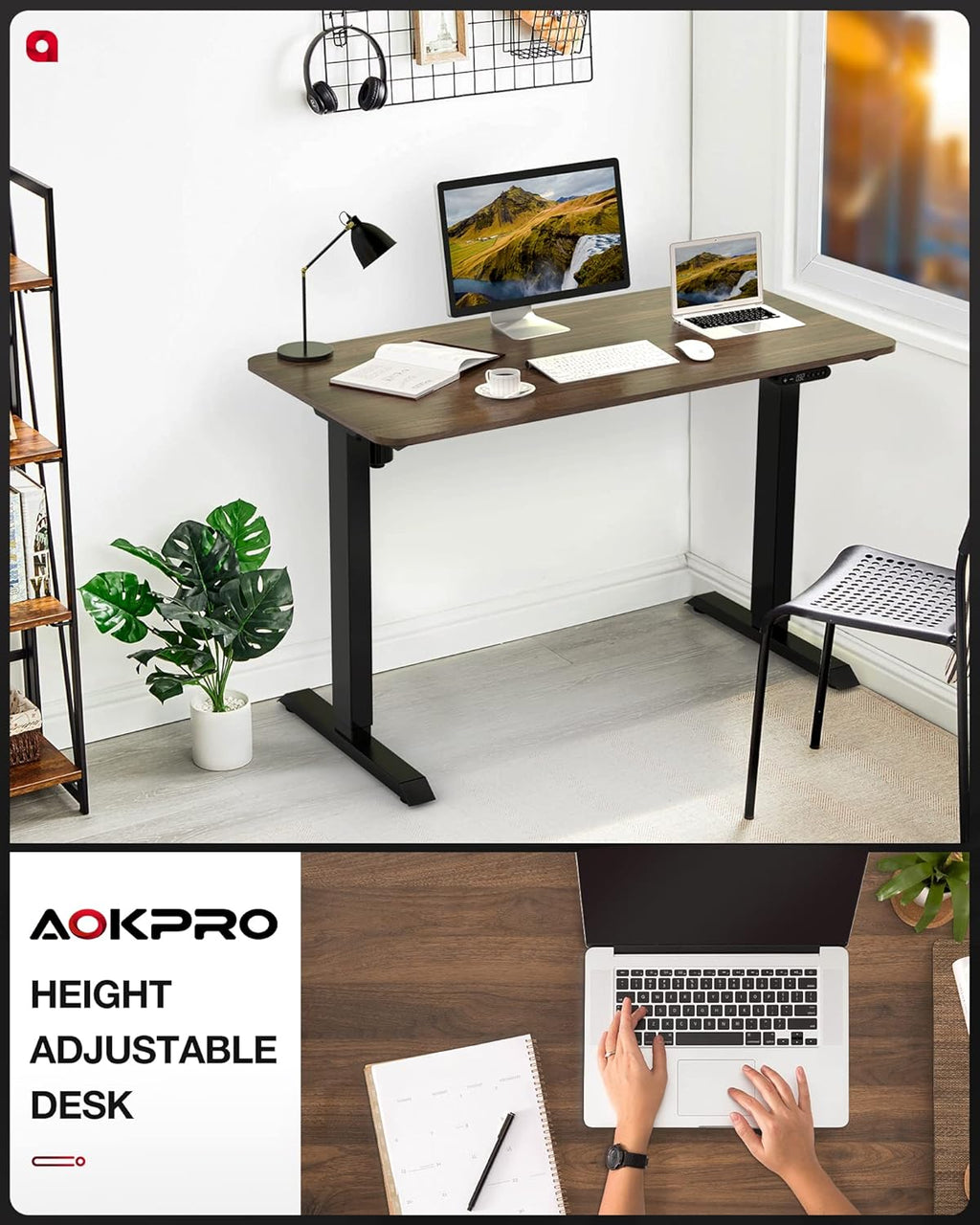 Adjustable Electric Height Standing Desk 48x24 Inch E10180