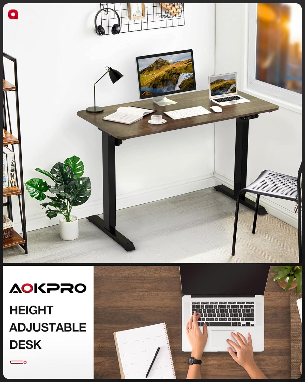 Adjustable Electric Height Standing Desk 48x24 Inch E10180