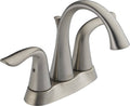 Stainless Two Handle Centerset Bathroom Faucet Y7552