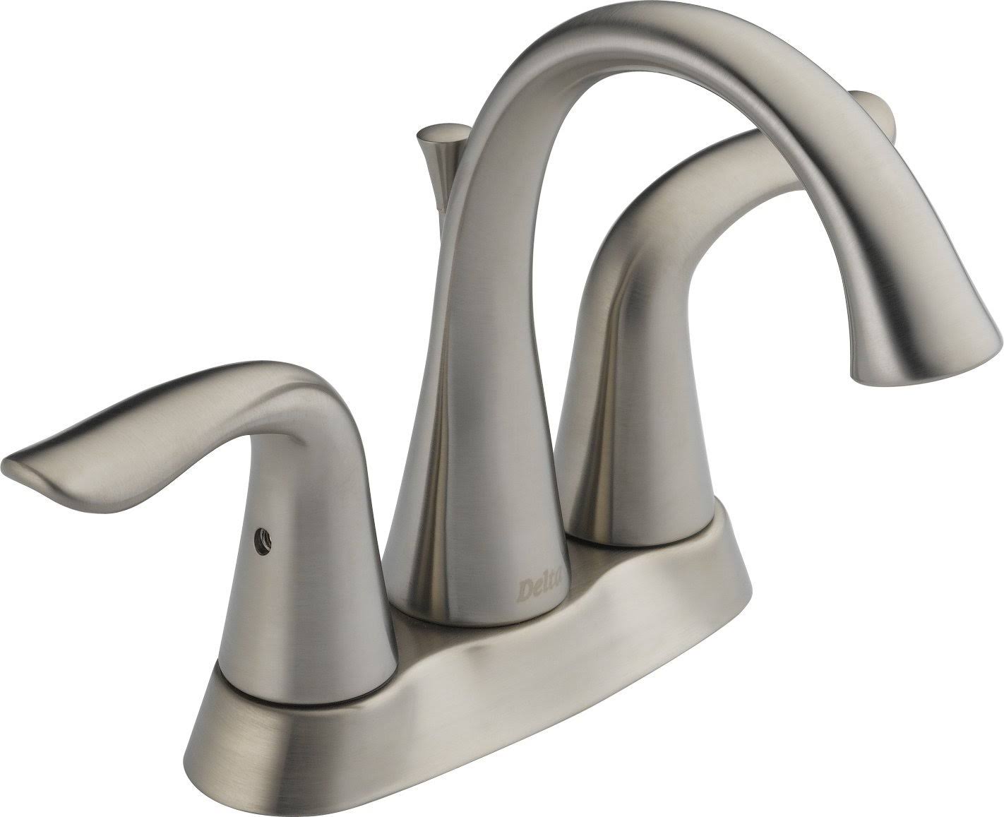 Stainless Two Handle Centerset Bathroom Faucet Y7552
