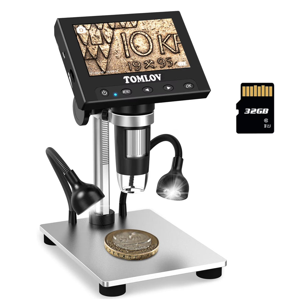 4.3" USB Digital Microscope with 10 LED Lights V163588