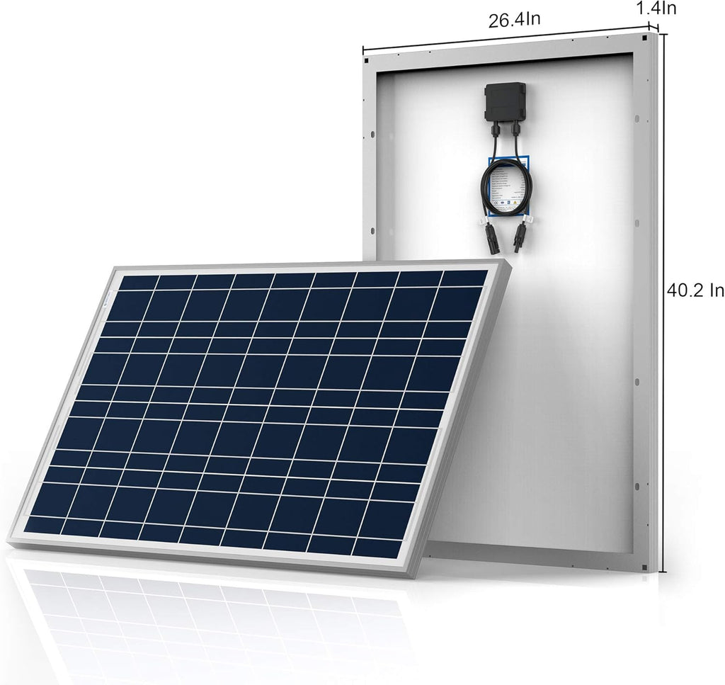 500W 12/24V Polycrystalline Off-Grid Solar Panel Kit with 5PCs 100W Rigid Solar Panels and 40A MPPT Controller U14145