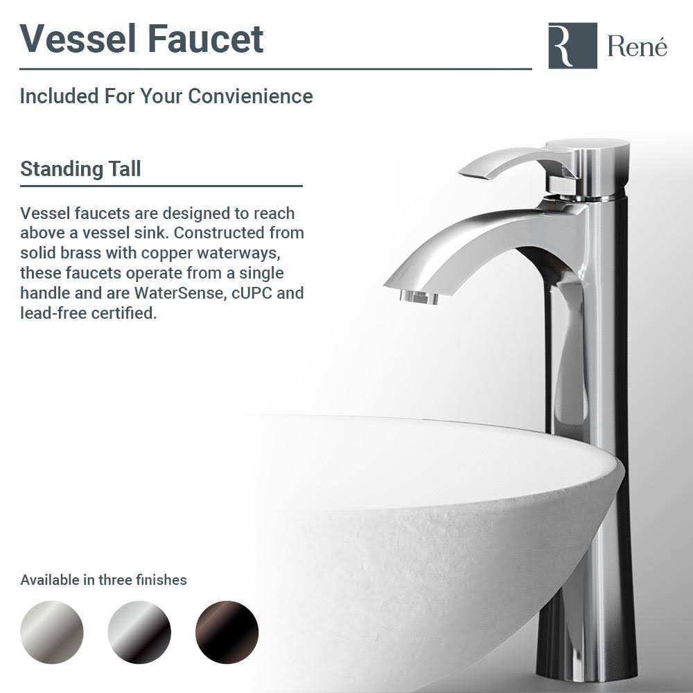 23 inch Stone Composite Oval Vessel Sink with Antique Bronze Faucet K381415