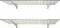 White Garage Wall Shelf Storage (Pack of 2) R90578