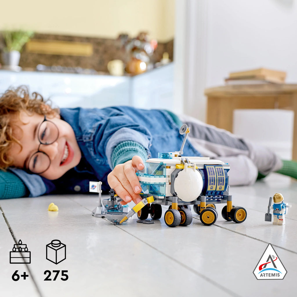 Lunar Roving Vehicle Toy Set with 3 Astronaut Minifigures X6024