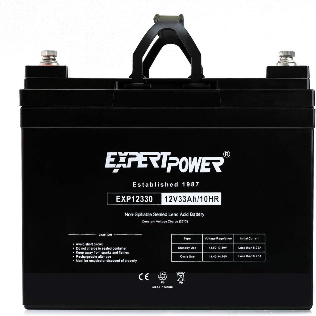 12v 33ah Rechargeable Deep Cycle Battery Pack of 2 N78483
