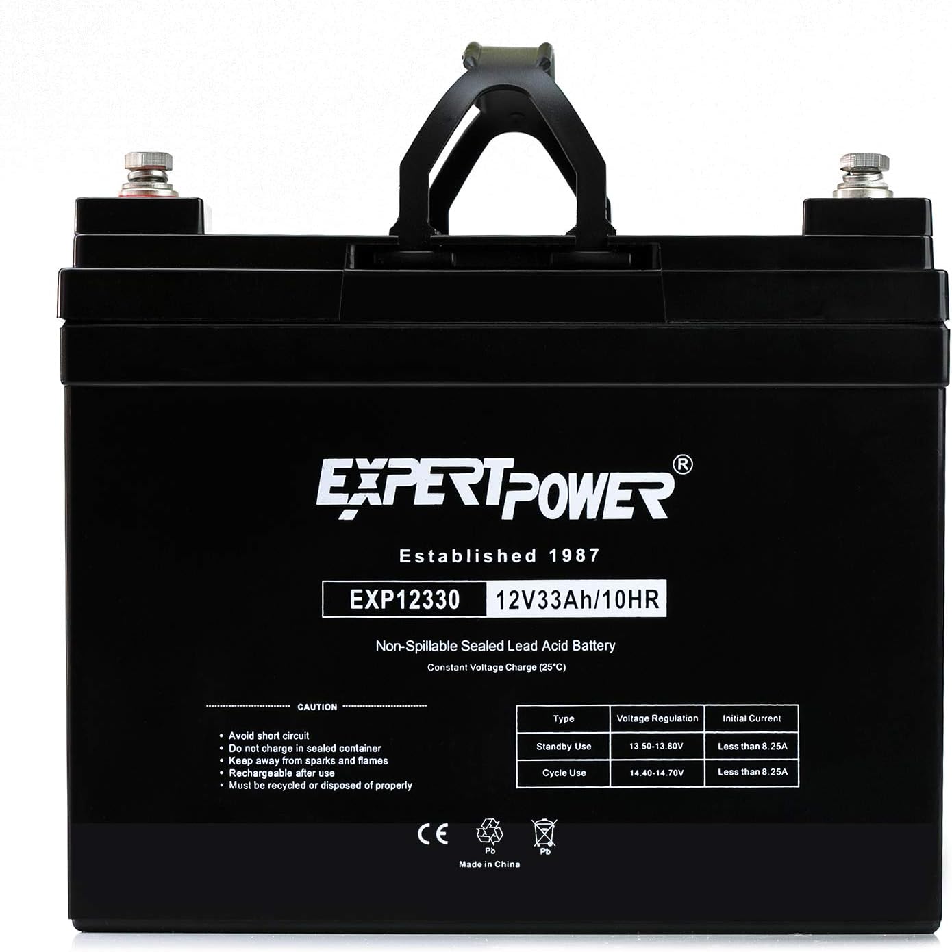 12v 33ah Rechargeable Deep Cycle Battery Pack of 2 N78483