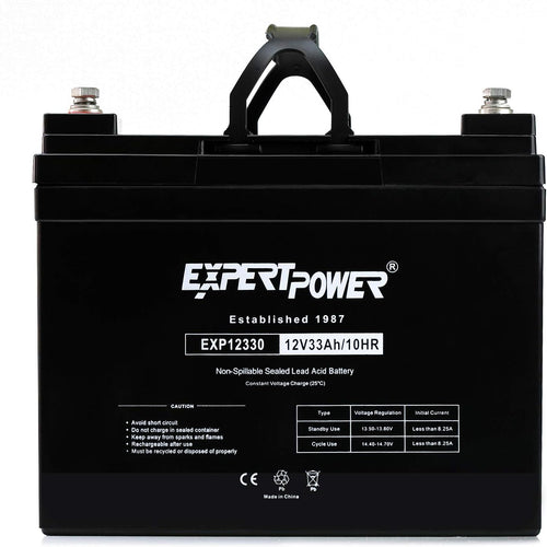 12v 33ah Rechargeable Deep Cycle Battery Pack of 2 N78483