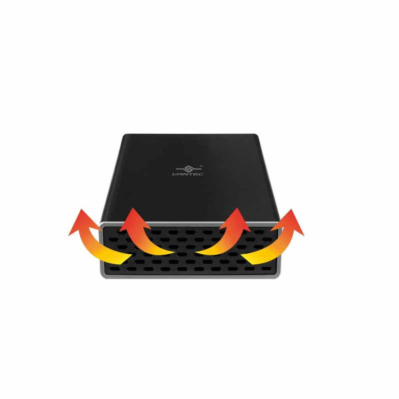 Black USB 3.0 Dual SATA SSD/HDD Raid Enclosure Z7710