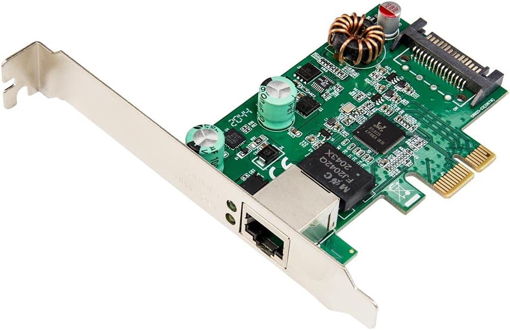 2.5 Gigabit Ethernet PCI-E Network Card RJ45 LAN Adapter Low Profile Bracket Pack of 2 Y320