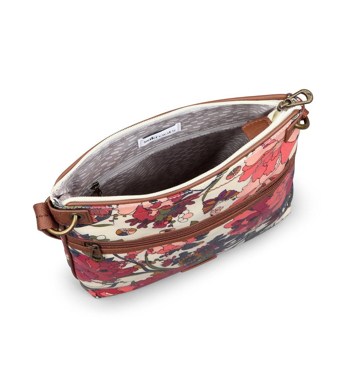Charcoal Canvas Flat Crossbody Bag M782996