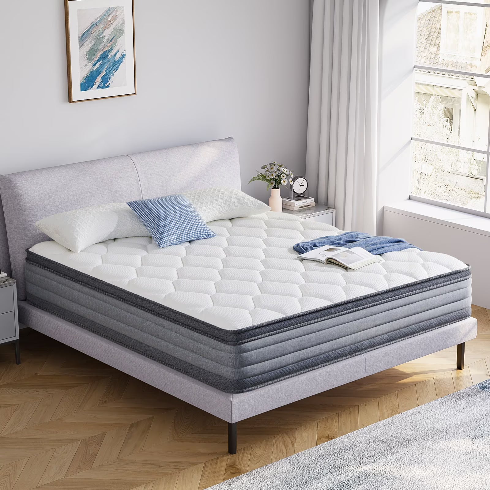 12" Hybrid Gel Memory Foam Pocket Innerspring Mattress R68389