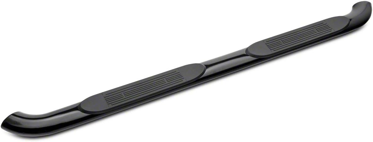 Black 4-Inch Oval Bent End Side Step Bars U47583